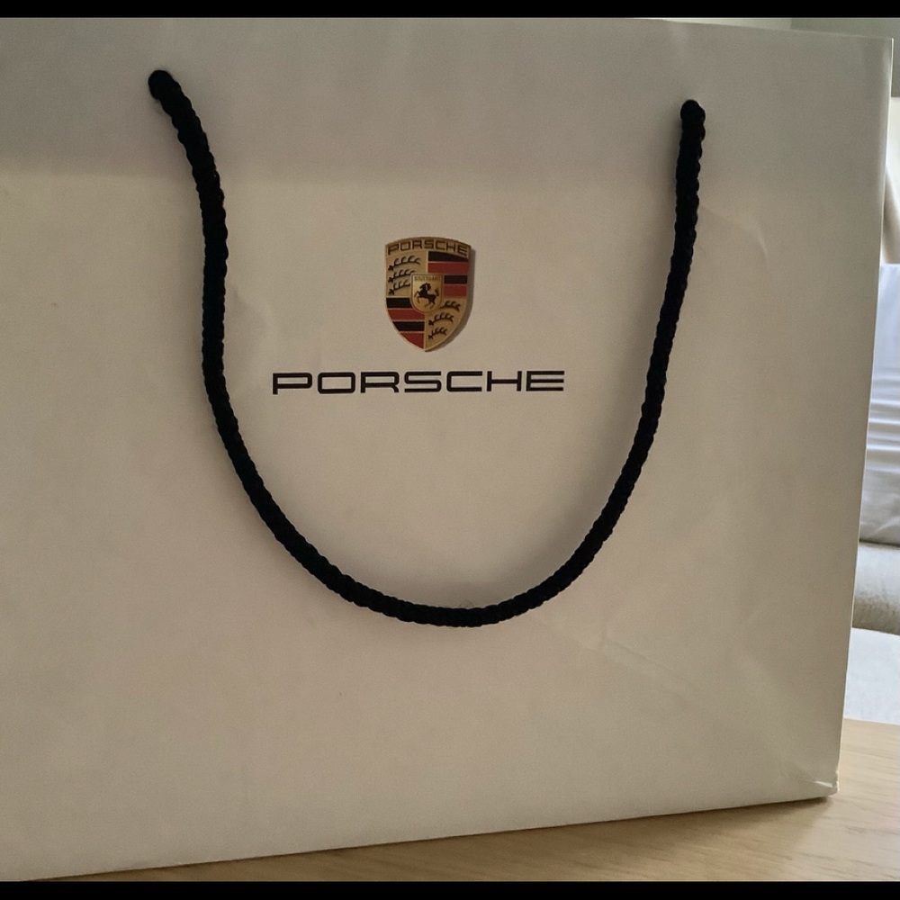 Porsche paper bag used 11,5x9,5x4,5